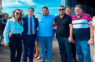 Dr. Cristiano Britto acompanha entrega de penitenciária ao lado do governador em exercício (Foto: Reprodução)