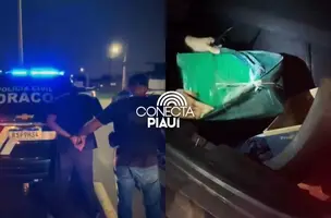 Draco prende homem com mais de R$ 3,5 milhões em cocaína na entrada de Teresina (Foto: Reprodução/Draco)