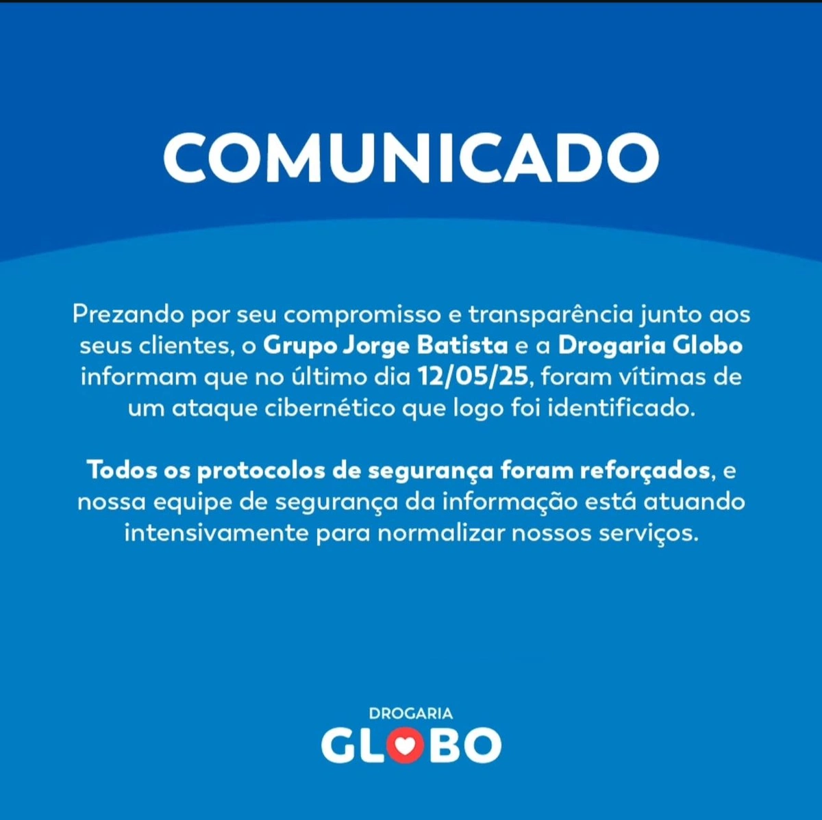 Drogarias Globo é alvo de ataque cibernético e tem serviços comprometidos em THE