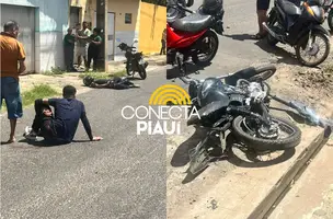 Dupla é atropelada por motorista após assalto na zona Norte de Teresina (Foto: Reprodução)