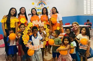 Eliseu Martins promove ação educativa nas creches em alusão ao Maio Laranja (Foto: Reprodução)