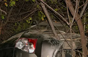 Empresário perde controle e capota carro na PI-243, entre Jaicós e Belém do Piauí (Foto: Reprodução/Cidadesnanet)