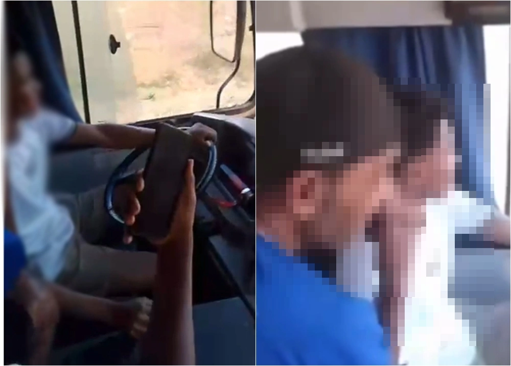 Estudante é flagrado dirigindo ônibus escolar em Manoel Emídio e caso gera revolta