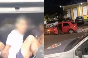 Faccionados são presos após tentar matar rival a tiros em via pública em Caxias (Foto: Reprodução)