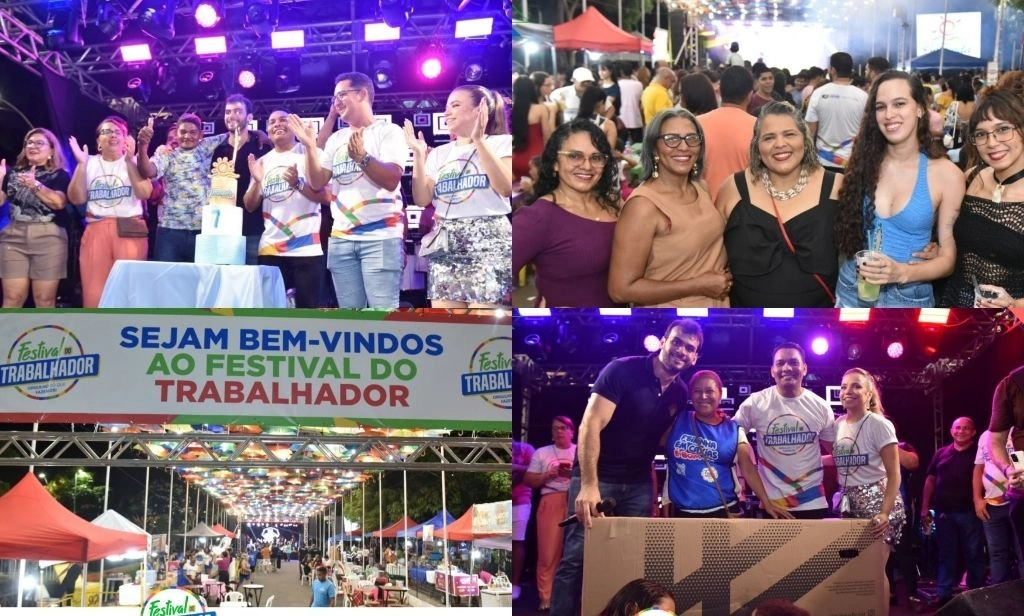 Festival do Trabalhador termina com shows, sorteios e volta da Feira Gastronômica