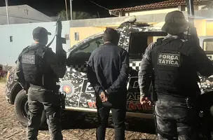 Foragido condenado por estupro é preso durante barreira policial em Jacobina (Foto: Divulgação/PMPI)