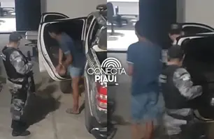 Força Tática recaptura homem com tornozeleira rompida na zona Sul de Teresina (Foto: Repórter 12/Conecta Piauí)