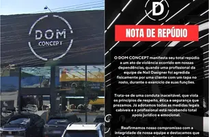 Funcionária é agredida por cliente no salão Dom Concept de São Luis (Foto: Reprodução)