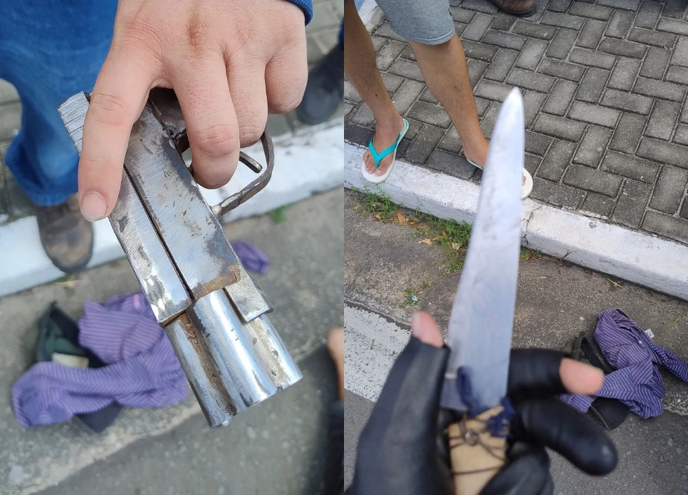 Homem é amarrado por entregadores após suposta tentativa de assalto em Teresina
