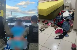 Homem é preso após furtar moto, comida e bebidas de residência em Elesbão Veloso (Foto: Reprodução)