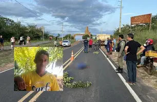 Homem morre após ser atropelado por veículo na PI-115, em Castelo do Piauí (Foto: Reprodução/Tribuna em Foco)
