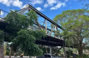 Interdição de 90 dias da Ponte Metálica espera decisão das prefeituras, diz CREA (Foto: Conecta Piauí)