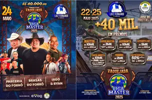 José de Freitas sedia 1ª etapa da Liga Piauiense Master de Vaquejada 2025 (Foto: Reprodução)