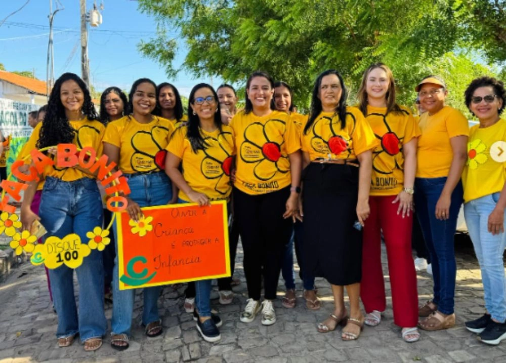 Lagoa do Piauí promove Caminhada 'Faça Bonito' em defesa da infância e juventude