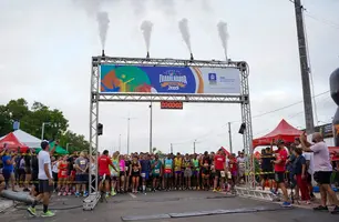 Largada da Corrida do Trabalhador em Timon (Foto: Prefeitura de Timon (Leonardo Rocha/SECOM))