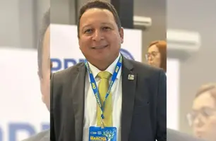 Lécio Gustavo representa Alvorada do Gurguéia na Marcha dos Prefeitos (Foto: Reprodução)