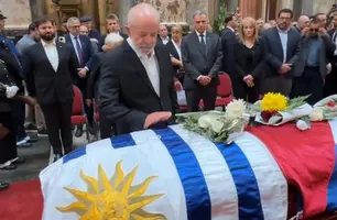 Lula no velório de Mujica (Foto: Reprodução)