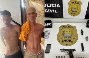 'Magnata' e comparsa, membros do Bondes dos 40, são presos em Teresina (Foto: Divulgação/DENARC)