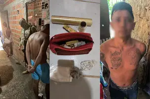 Membros da facção criminosa PCC são presos durante operação Denarc 40 em Teresina (Foto: Divulgação/DENARC)