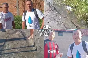 Moradores denunciam serviços mal feitos pela Águas de Teresina na zona Norte (Foto: Reprodução)