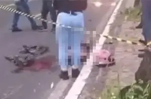Motociclista de Timon morre após colisão com pé de coqueiro na Av. Maranhão (Foto: Reprodução)