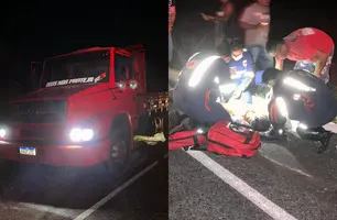 Motociclista morre após ser atingido por caminhão na zona Rural de Cocal (Foto: Reprodução/Blog do Coveiro)
