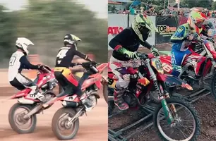 ‘Motocross do Trabalhador’ reúne mais de 200 pilotos no município de Guadalupe (Foto: Reprodução)