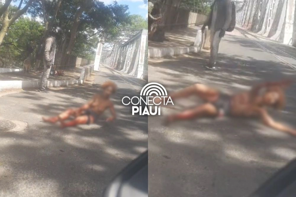 Mulher é esfaqueada na Ponte Metálica durante briga; suspeito foi preso pela PM