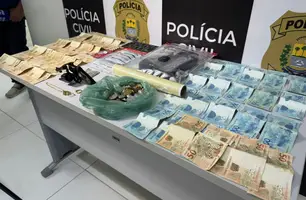 Mulher é presa por tráfico e casal por arma e celular roubado em Teresina (Foto: Reprodução)