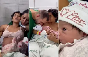 Nasce a segunda filha da campeã olímpica Sarah Menezes: 'Muito especial e intenso' (Foto: Reprodução)