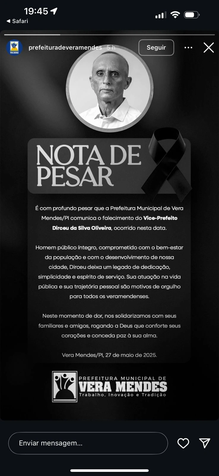 Nota de Pesar