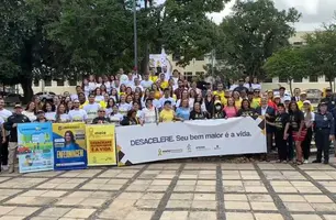 Órgãos de trânsito realizam abertura da campanha Maio Amarelo 2025 no Piauí (Foto: Conecta Piauí)
