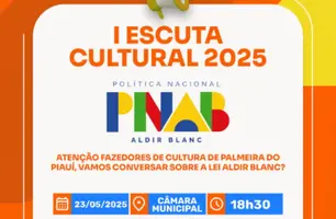 Palmeira do Piauí realiza I Escuta Cultural com foco na Lei Aldir Blanc 2025 (Foto: Reprodução)