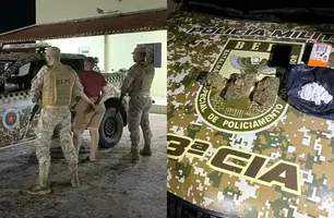 Passageira é presa com drogas em ônibus interestadual em Vila Nova do Piauí (Foto: Divulgação/BEPI)