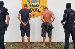 ‘Paulo Manteiga’ e filho são preso por tráfico de drogas no litoral do Piauí (Foto: Divulgação/Polícia Civil)