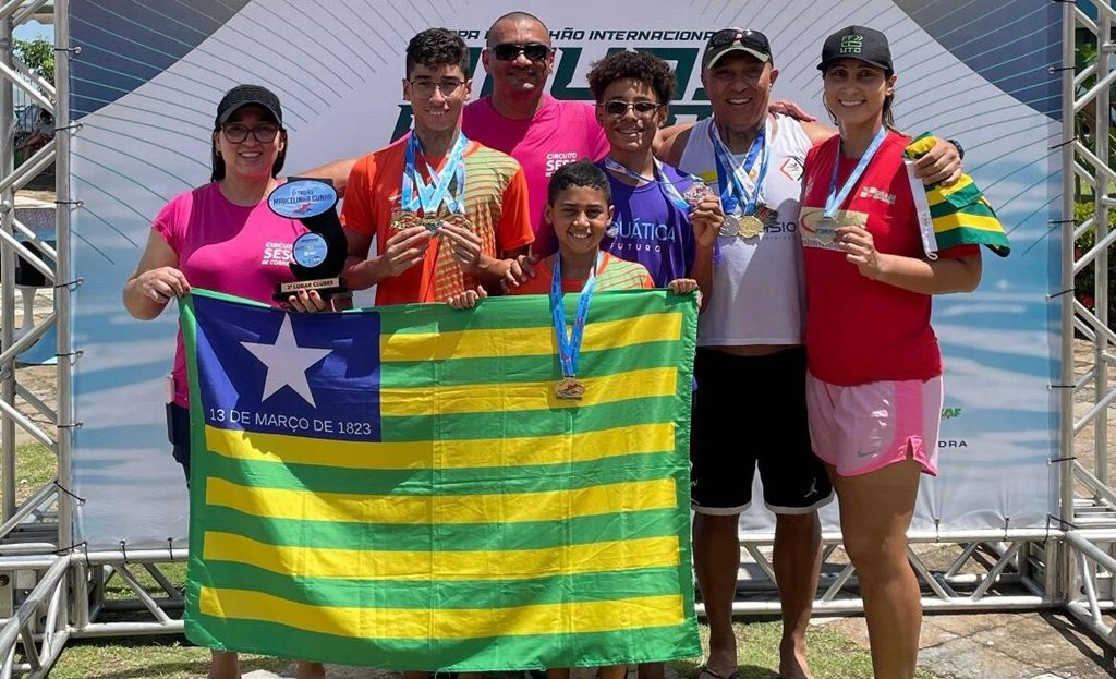 Piauiense é destaque em competição nacional de natação com dois títulos nacionais