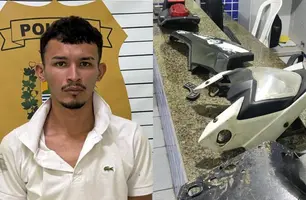 PM desarticula ponto de desmanche de motos e prende suspeito em Parnaíba (Foto: Divulgação/PMPI)
