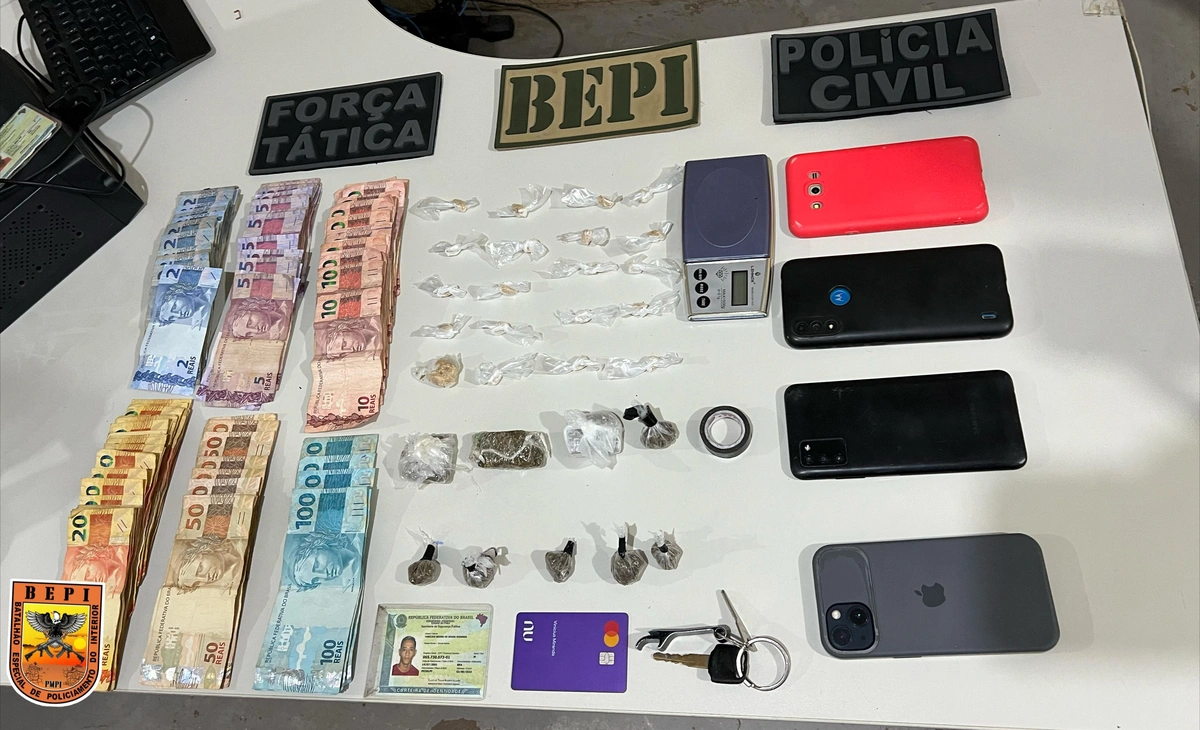 PM prende dupla com drogas e flagra tentativa de suborno durante operação em Picos