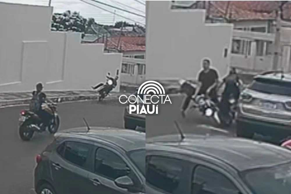 PM prende homem que atingiu mulher ao dar 'grau' e fugir em Piripiri