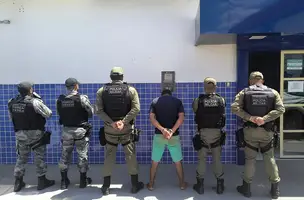 PMPI prende suspeito de homicídio ocorrido em Cristino Castro (Foto: Divulgação/ASCOM-SSP)