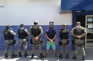 PMPI prende suspeito de homicídio ocorrido em Cristino Castro (Foto: Divulgação/ASCOM-SSP)