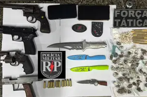 Polícia apreende drogas e armas em bar de Timon (Foto: Divulgação)