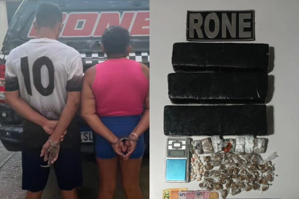 Polícia prende 'Casal do Tráfico' com grande volume de drogas em Teresina