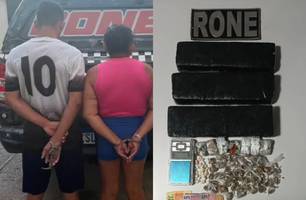 Polícia prende 'Casal do Tráfico' com grande volume de drogas em Teresina (Foto: Reprodução)