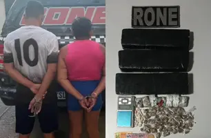 Polícia prende 'Casal do Tráfico' com grande volume de drogas em Teresina (Foto: Reprodução)