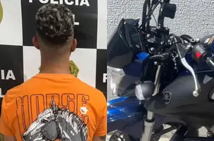 Polícia prende homem que alugou moto para realizar assaltos em Teresina (Foto: Repórter 12/Conecta Piauí)