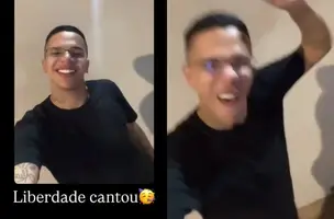 Poucas horas após prisão, 'Lokinho' é solto e ironiza com vídeo nas redes (Foto: Reprodução/Instagram)
