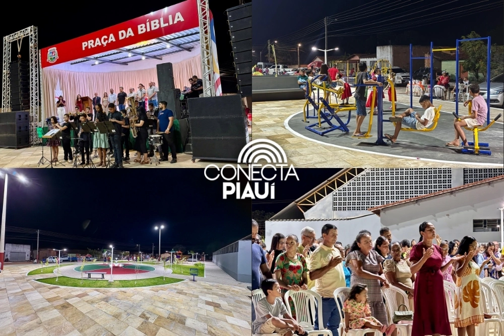 Praça da Bíblia é inaugurada no Centro de Baixa Grande do Ribeiro