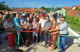Prefeito Abdoral Melo inaugura mais de 2.800 Metros de Calçamentos em São João do Arraial (Foto: Reprodução)