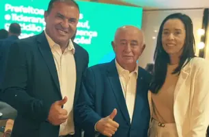 Prefeito Adelmo da Cinccal participa de jantar com deputado Júlio César em Brasília (Foto: Reprodução)